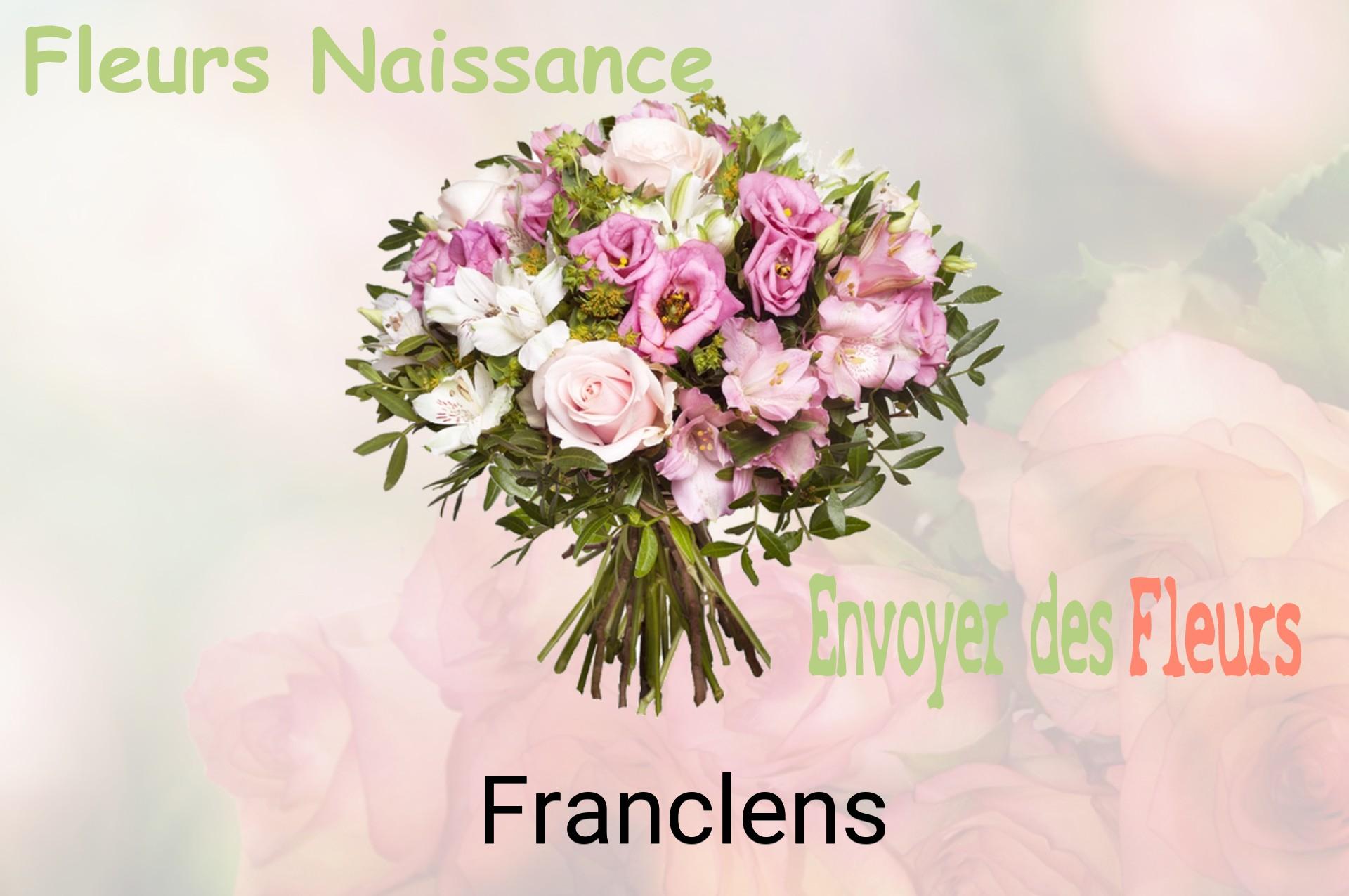 Bouquet de fleurs de naissance livré à Franclens